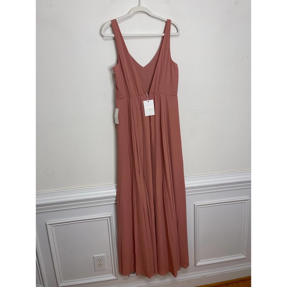 Show Me Your Mumu Jenn Maxi Dress Rustic Mauve Crisp XXS Sleeveless Bridesmaid - Picture 5 of 9